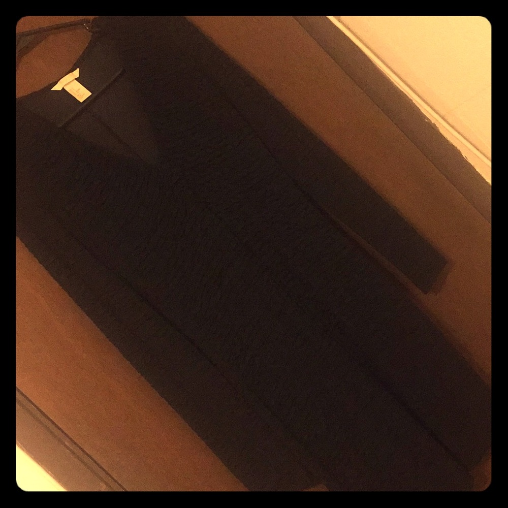 Basic Black Dress with Ruching Detail